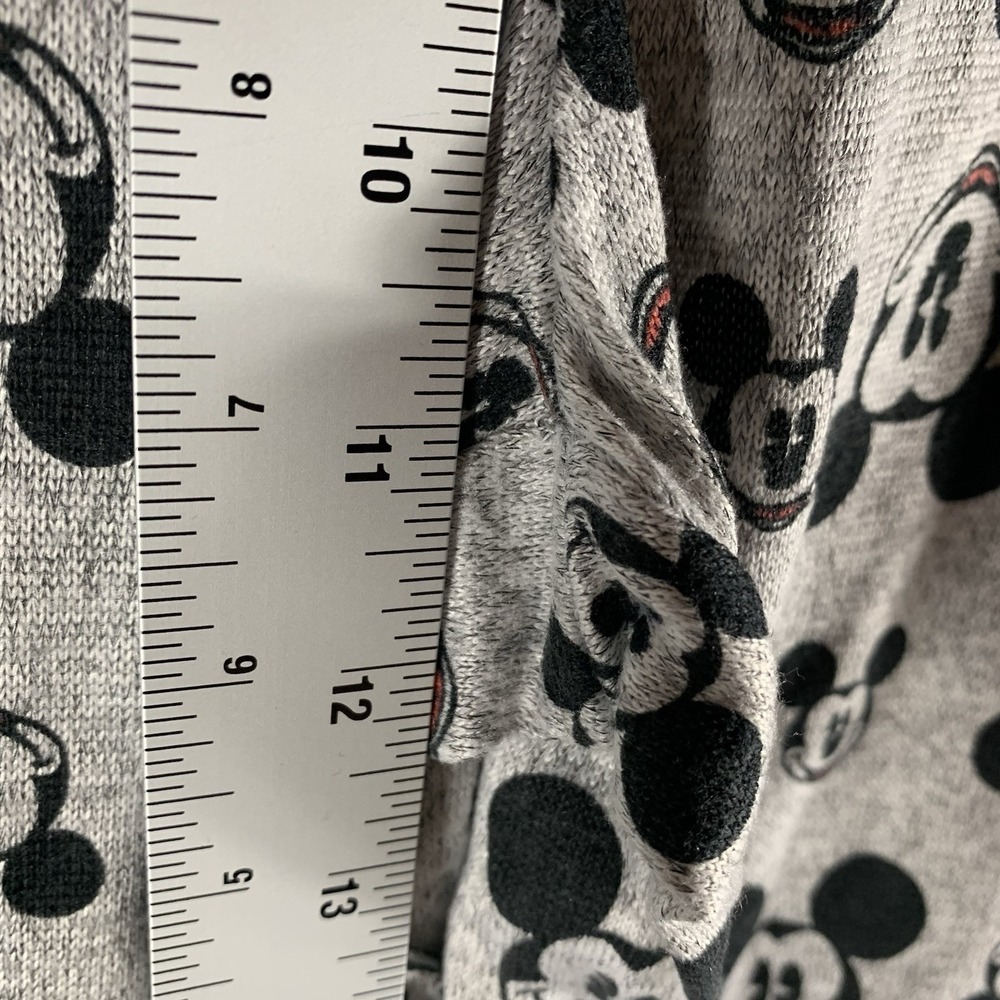 Disney Mickey Mouse Women's Pajama Pants M PJ Jogger Gray Black Sleepwear Lounge - Picture 9 of 11
